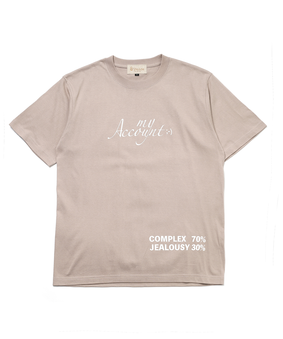 HALF SLEEVE TEE「 MY ACCOUNT」
