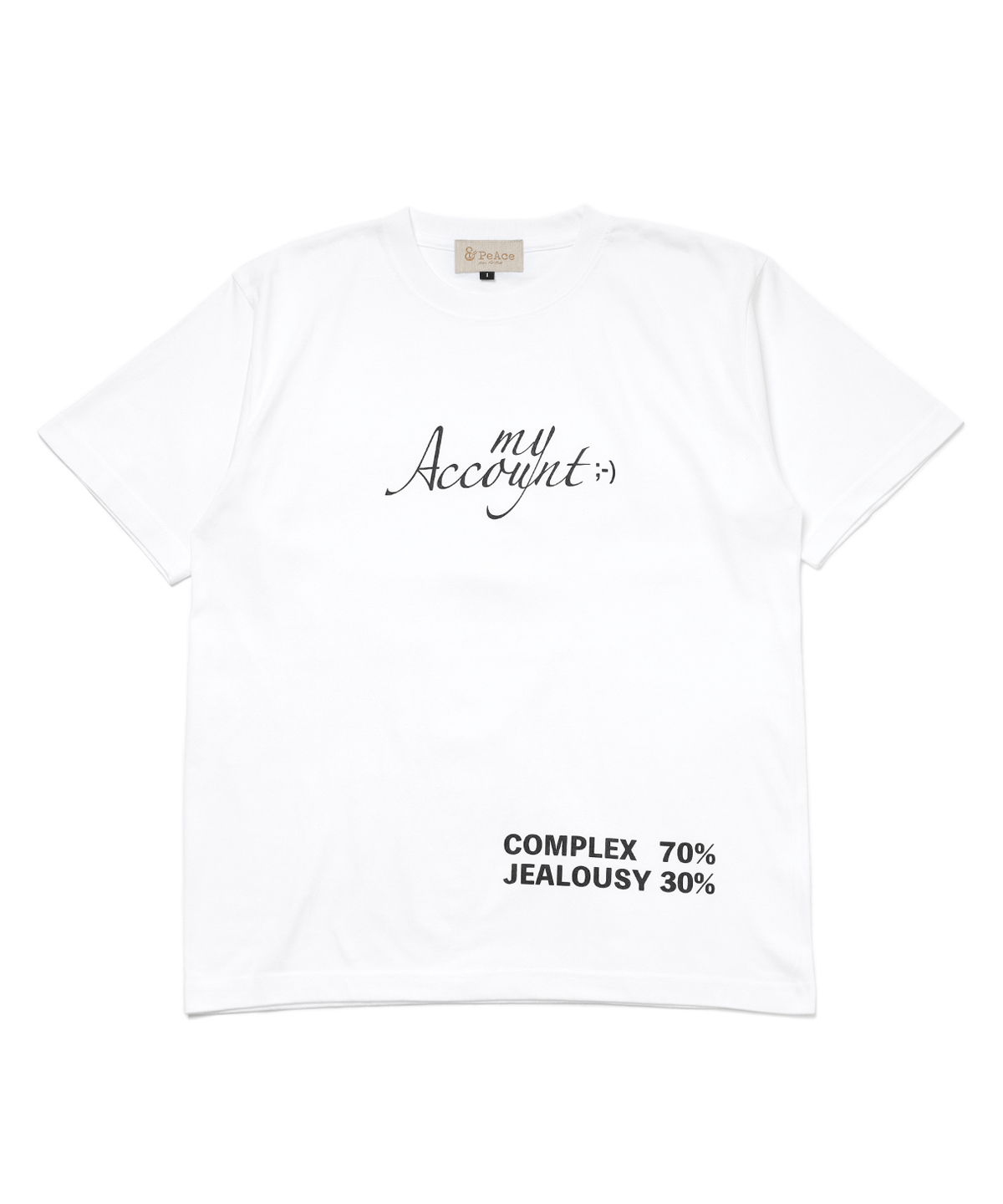 HALF SLEEVE TEE「 MY ACCOUNT」